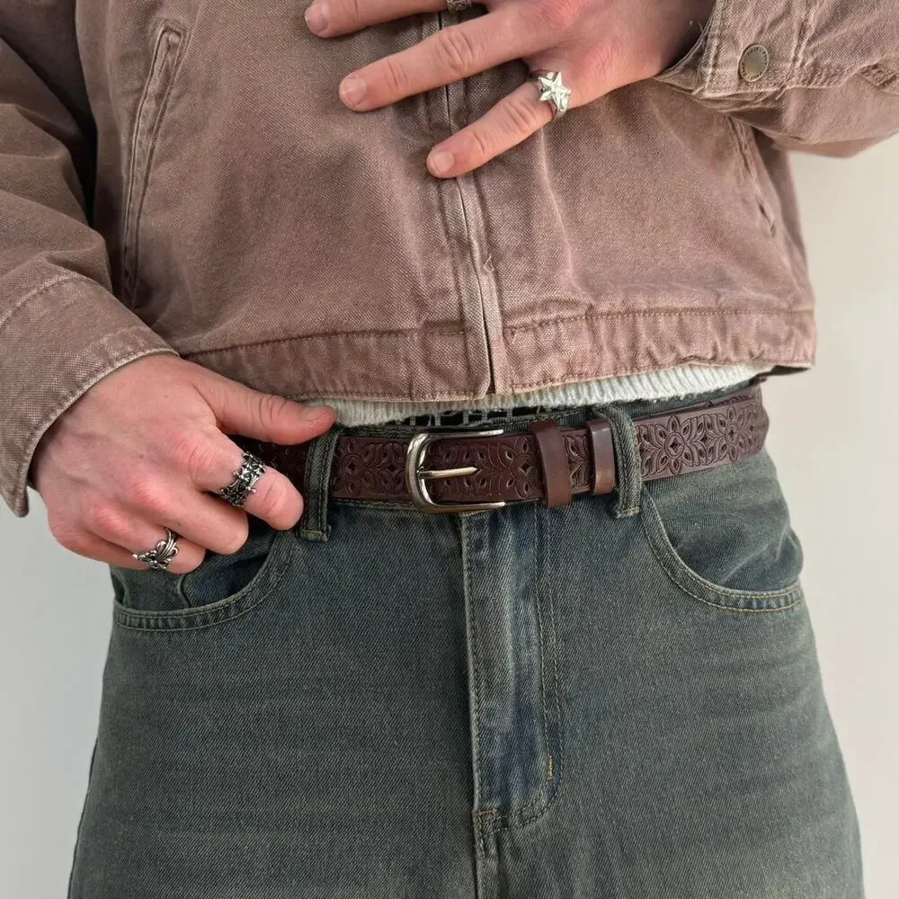 Y2k style brown and silver